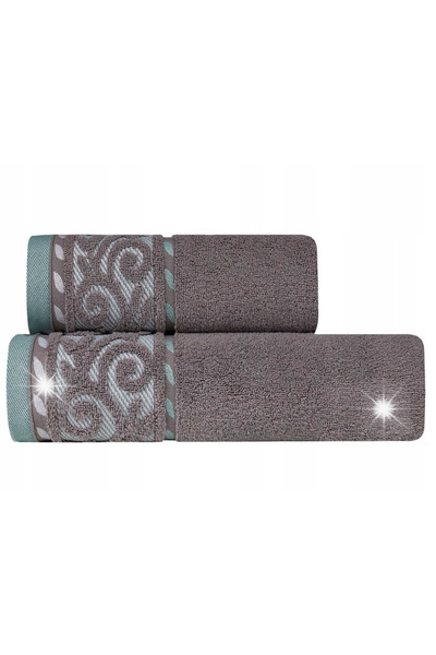NO BRAND Prosop de baie Victoria Elegance 70X140 Gri Cenușiu