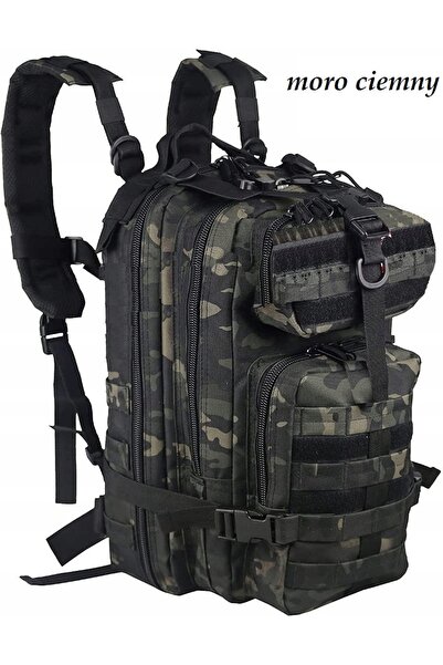 NO BRAND Rucsac militar 20-40 L Negru
