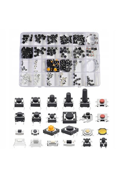 NO BRAND Kit de 240 de butoane tactile SMD - Comutatoare tactile SMD - 240 de...