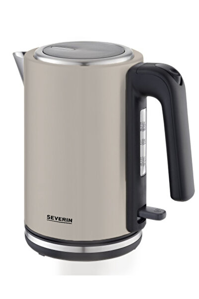 NO BRAND Fierbător electric 1l 2400W, bej maro, fără BPA, automat, Severin