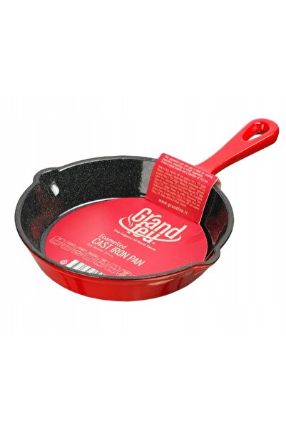 NO BRAND Tigaie din fontă emailată Grand feu, 15,5 cm, roșie