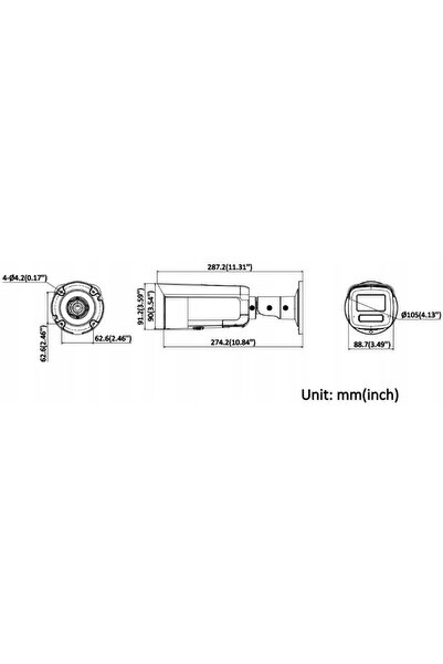 NO BRAND Cameră IP Hikvision DS-2CD2T43G2-LIZS2UY/SL(2.8/4mm)