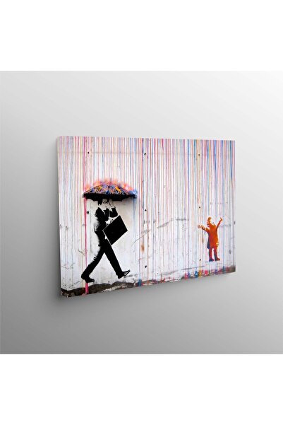 OEM Tablou decorativ pe pânză 58x55 cm, pânză/lemn, multicolor