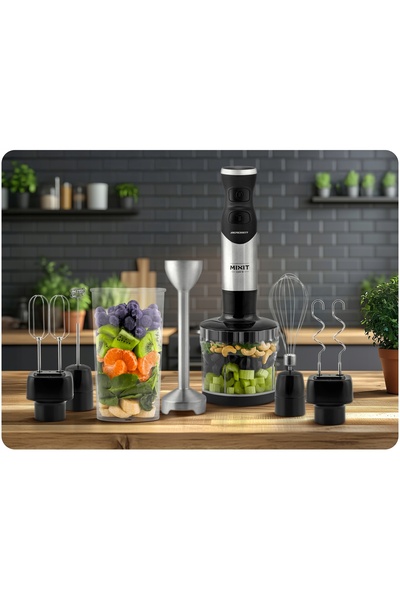 NO BRAND Berdsen Bd-753 1500W Blender de mână Lame din titan 6 în 1
