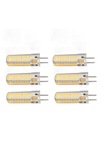 NO BRAND Bec LED Gy6.35 7W Alb Cald 700Lm 6 Bucăți