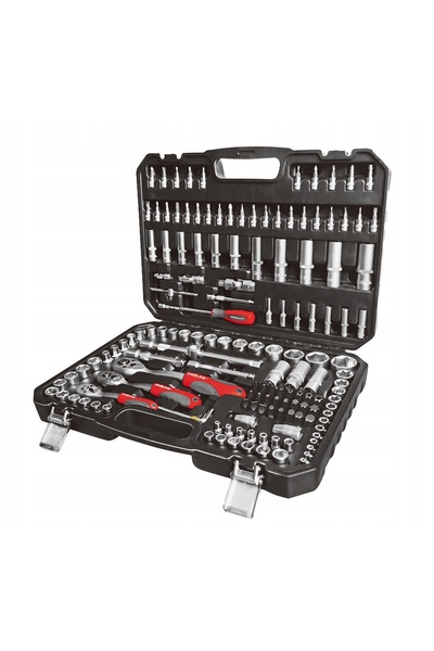 NO BRAND Set de chei tubulare 150 El Nasadek și biți 1/4 3/8 1/2 Crv Proline