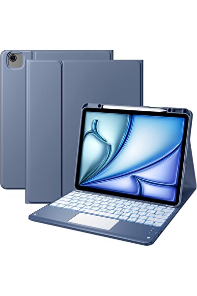 NO BRAND Husă cu tastatură Vobafe LED RGB pentru iPad Pro 11' 4/3/2/1 Air 11/...