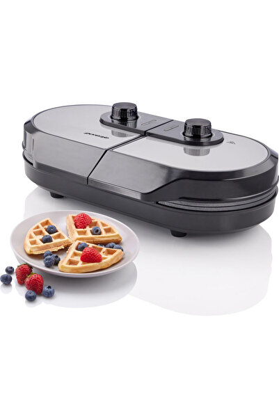 NO BRAND Aparat de făcut vafe Gorenje Wm1400Sb 1400W cu termostat și strat an...