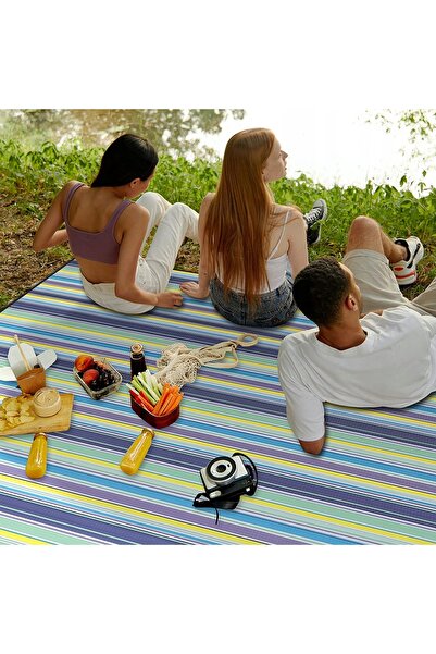 NO BRAND Saltea de picnic pentru plajă și camping, 200x200 cm, izolantă, impe...