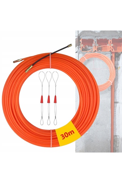 NO BRAND Sfoară de tracțiune Pilot Linka pentru cabluri ø4mm 30m 360 °