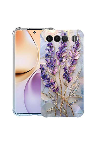 bestcase Intelli ®   Husă Antișoc pentru Realme 16, Florală - Hortensie Aurie...