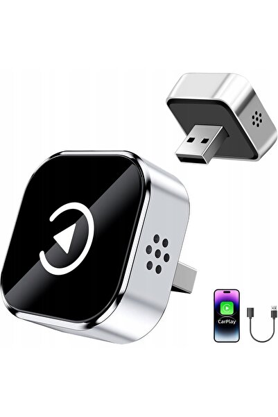 NO BRAND ADAPTOR FĂRĂ FIR ANDROID AUTO CARPLAY 2 ÎN 1 USB IPHONE USB-C