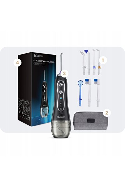 NO BRAND Irigatoare dentară fără fir, albă, 5 capete, 5 moduri, IPX7, 300ml, ...