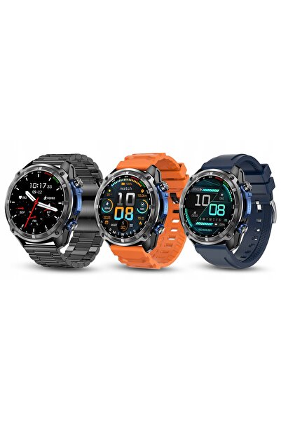 NO BRAND Smartwatch Jg Smart Smartwatch Bărbați Titan GPS Negru