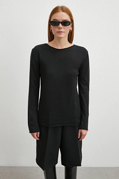 Flarsky Women's Boat Neck Long Sleeve Sweater