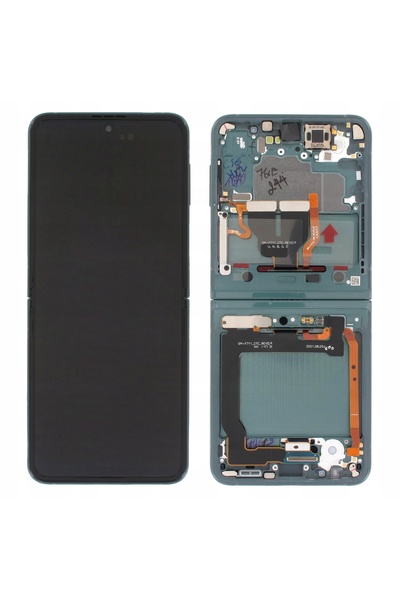 NO BRAND ECRAN LCD 100% ORIGINAL + RAMĂ SAMSUNG Z Flip 3(5G) F711 VERDE