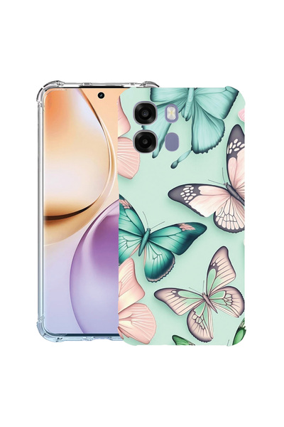 bestcase ®   Husă Antișoc pentru OPPO A6 / A6X / A6S, Model Fluture, 3156785 ...