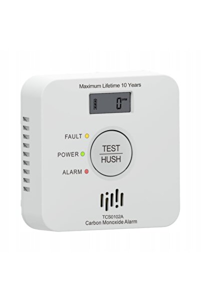 NO BRAND Detector de monoxid de carbon cu afișaj, alimentat cu baterii, senzo...