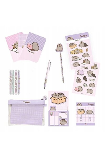NO BRAND Penar Pusheen Pixuri Creioane Evidențiatoare Fișe de studiu Caiet Au...