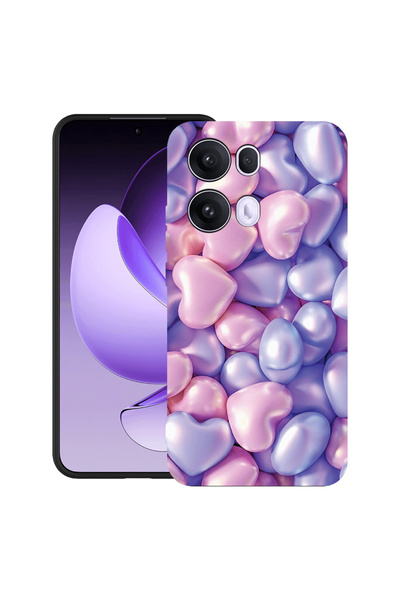 bestcase ®   Husă TPU Ultra Subțire Pentru OPPO A6 / A6x / A6s, Inimi Colorat...
