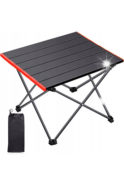 NO BRAND Masă ușoară din aluminiu pentru camping și turism cu geantă de picnic