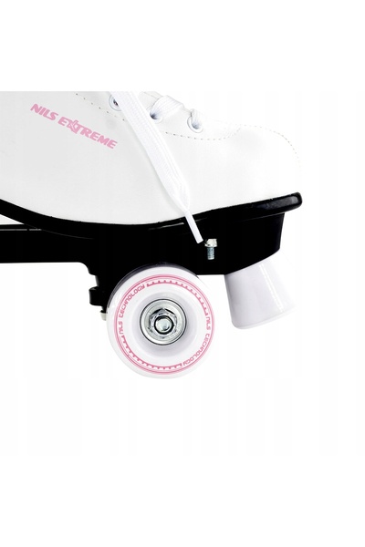 NO BRAND Patine cu rotile Nils Extreme Nq8400S Alb Mărimea 39