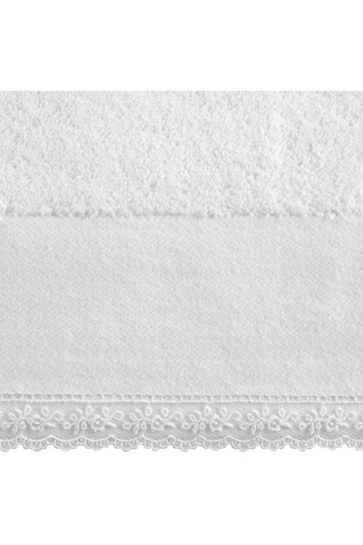 NO BRAND Prosop de baie mare 70x140 cu dantelă brodată eurofirany emi 100% bu...