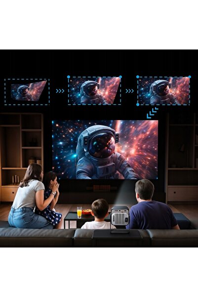 NO BRAND Proiector LED HY320 Pro 4K, Smart TV Android, Difuzor WiFi, Proiecto...