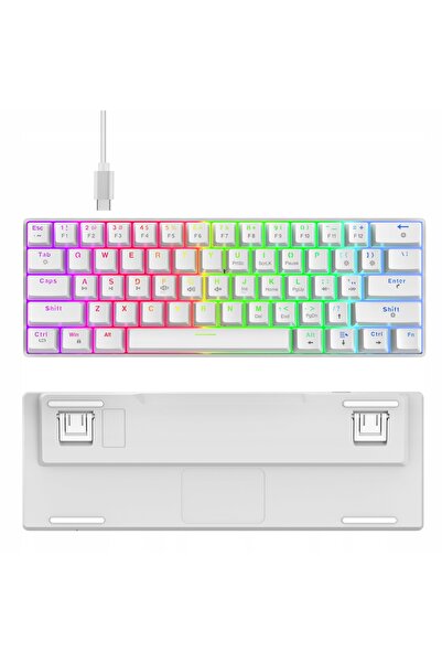 NO BRAND Snpurdiri tastatură de gaming wireless cu iluminare de fundal RGB US...