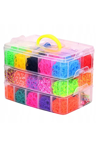 NO BRAND Set de elastice cu cutie de depozitare 15000 bucăți