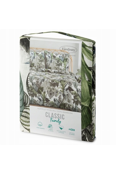 NO BRAND Lenjerie de pat bumbac florală 160x200 davos 2b 100% bumbac eurofirany
