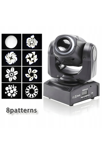 NO BRAND Uking 100 W Cap mobil LED DMX 512 RGBW Proiector cap mobil Zq02011