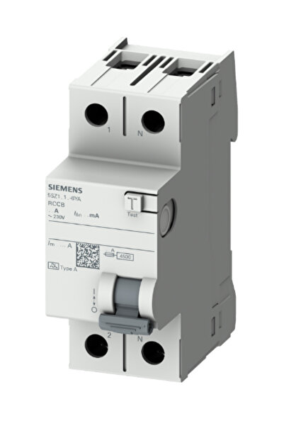 Siemens 5SZ1614-6YA Monofaze Kaçak Akım Koruma Rölesi 300mA 40A 1 Faz + N