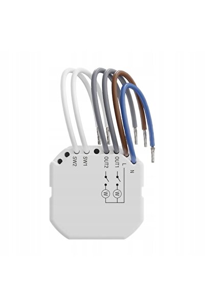 NO BRAND Controler wireless 2 canale 230V AC Asw-220 (Releu inteligent cu 2 c...