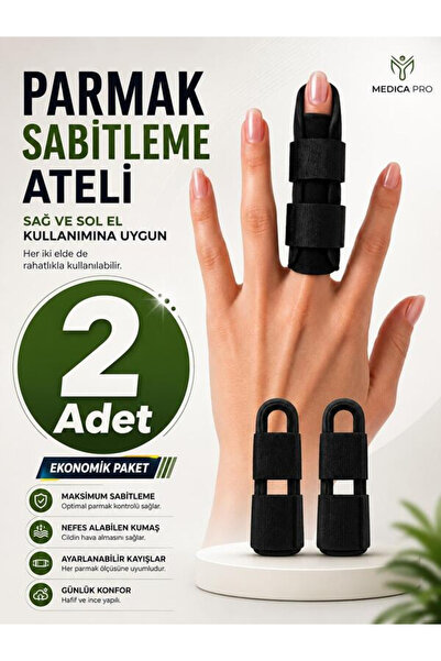 Ankaflex 2’li Paket Parmak Ateli Orta, İşaret, Yüzük ve Serçe Parmaklar İçin Kırık Aparatı