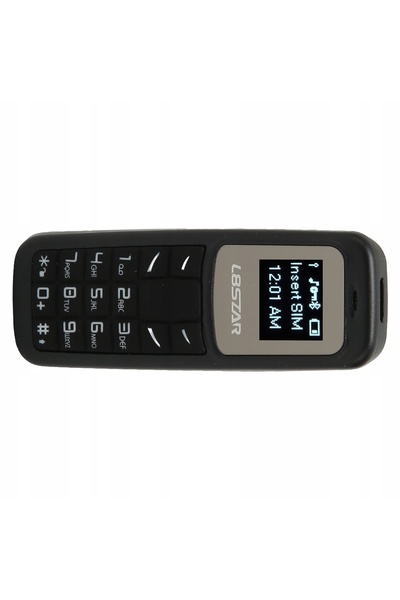 NO BRAND Mini telefon mobil L8Star Smartphone mic Bluetooth negru