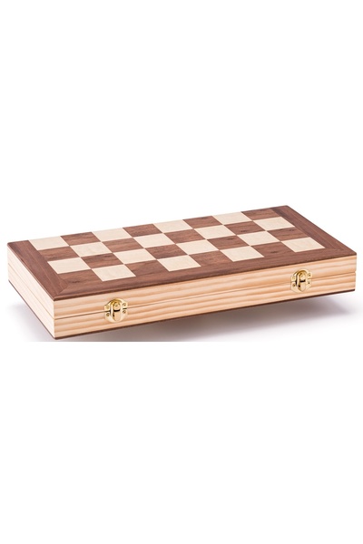 NO BRAND Șah din lemn, Joc de șah regal, Joc de logică, Cutie elegantă