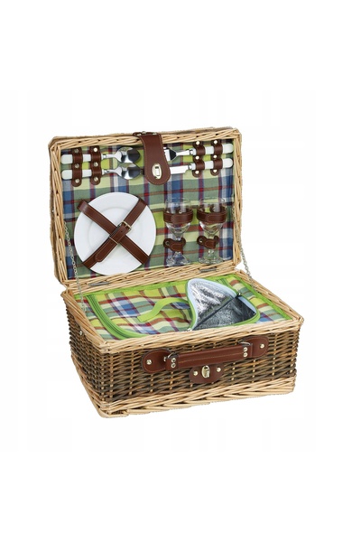 NO BRAND Coș de picnic pentru 2 persoane CILIO 40 x 30 x 20 cm