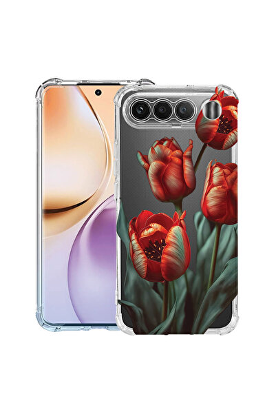 bestcase ® Husa Anti Shock Case For Realme 16, Floral - Red Tulip, 3156793 AS...
