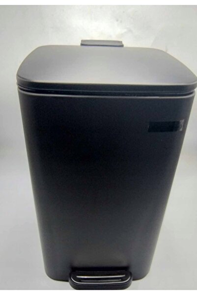 SONGMICS Coș de gunoi pentru baie, negru, cu pedală, 8L, de sine stătător