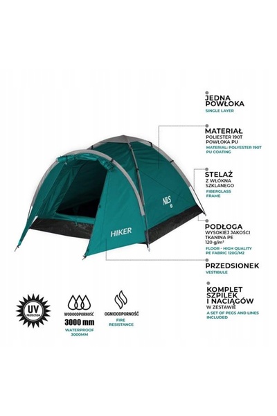 NO BRAND NILS CAMP Hiker NC6010 Cort verde