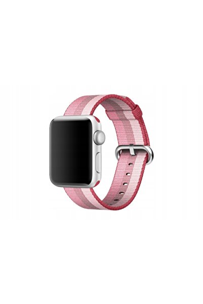 NO BRAND Curea Originală Apple Watch 38/40/41 mm din Nailon Țesut, Culoare Berry