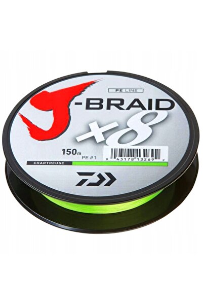 daiwa PLECIONKA J-BRAID X8 0,18mm 150m CHARTREUSE