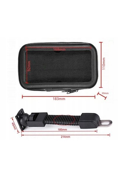 NO BRAND Suport de telefon impermeabil de 6,3 inch pentru motocicletă, quad, ...