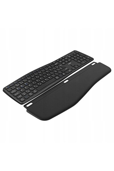NO BRAND Yenkee 2100 Negru Tastatură Wireless Ergonomică 2.4G + Bluetooth