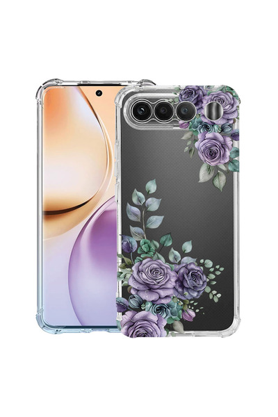 bestcase ®   Антишоков калъф Husa за Realme 16, Флорален - Пастелно розово цв...