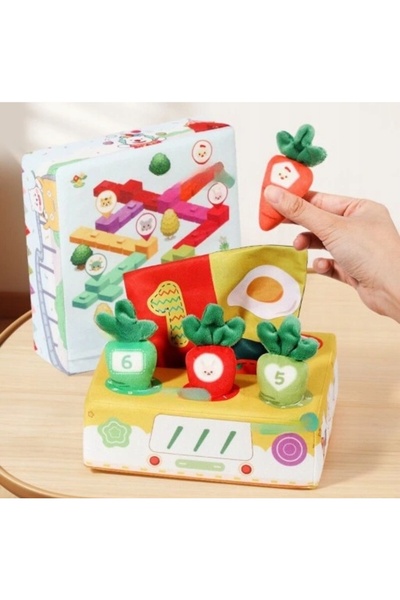 NO BRAND Jucărie senzorială educativă Montessori, sortator cu materiale texti...
