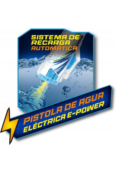 NO BRAND Pistol cu apă electric 550 ml, rază de acțiune a jetului de până la ...