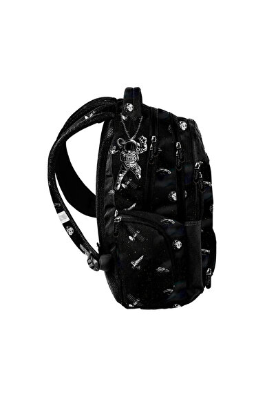 NO BRAND Rucsac școlar Beuniq negru multicolor 20l cu multiple compartimente
