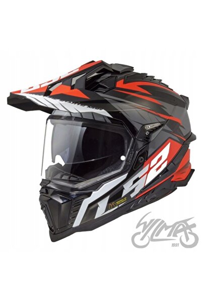 NO BRAND CASCA LS2 MX701 EXPLORER C FRONTIER II ROȘU L, CASCA cu vizieră din ...